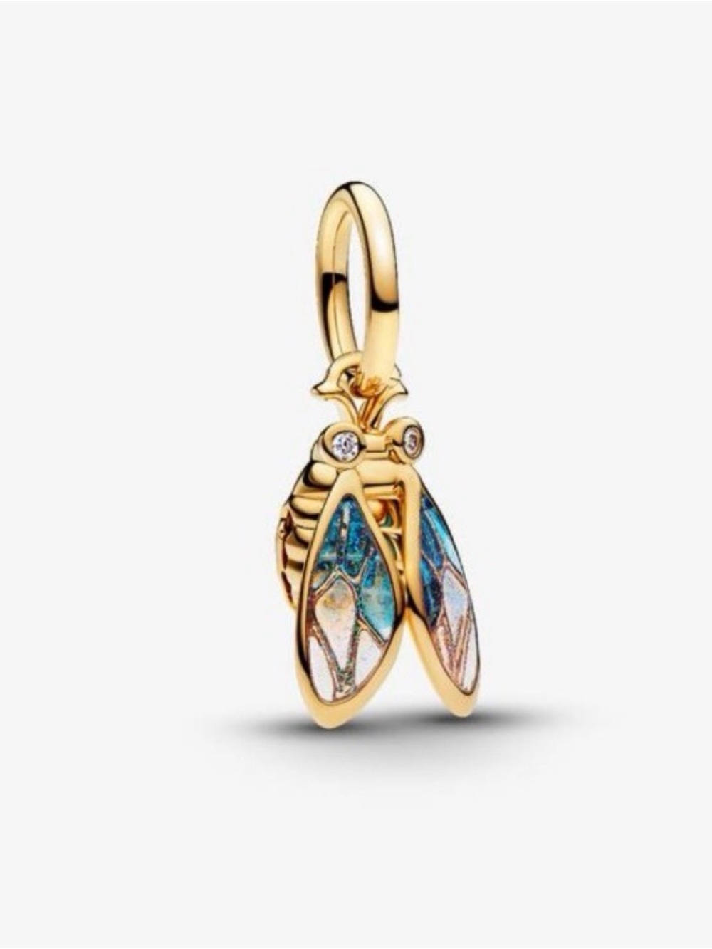 Pandora Style Cicada Dangle Charm